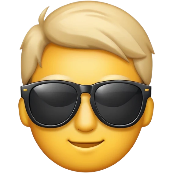 a cool iphone wearing sunglasses emoji