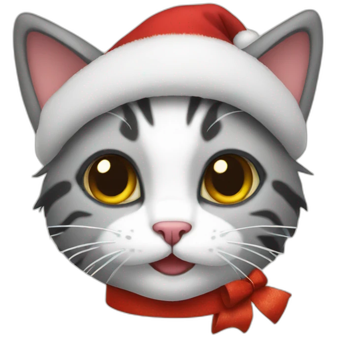 christmas kitty emoji