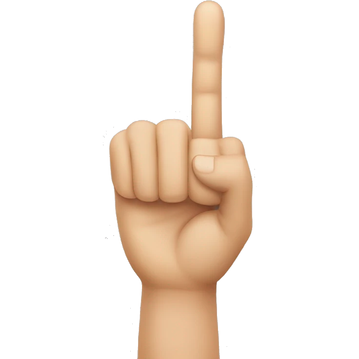 Index finger emoji