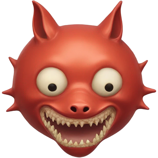 Red Kitsune mask blobfish emoji