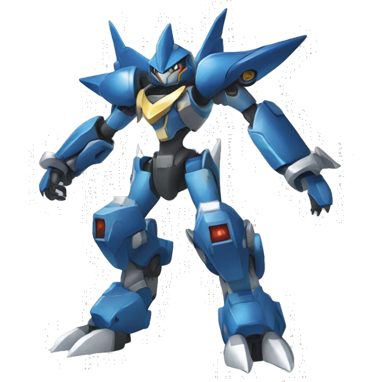 Sharpedo-Gabite-Lucario-Medabot-Mecha full body emoji
