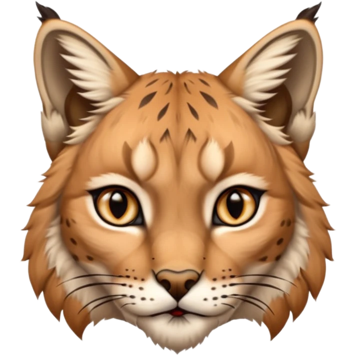 A high-resolution photo-realistic digital illustration of a majestic lynx, chest upward A high-resolution, photo-realistic digital illustration of a majestic young Eurasian lynx, shown from the shoulder upwards with lynx markings emoji