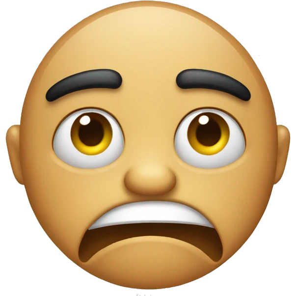 Disgusted face emoji