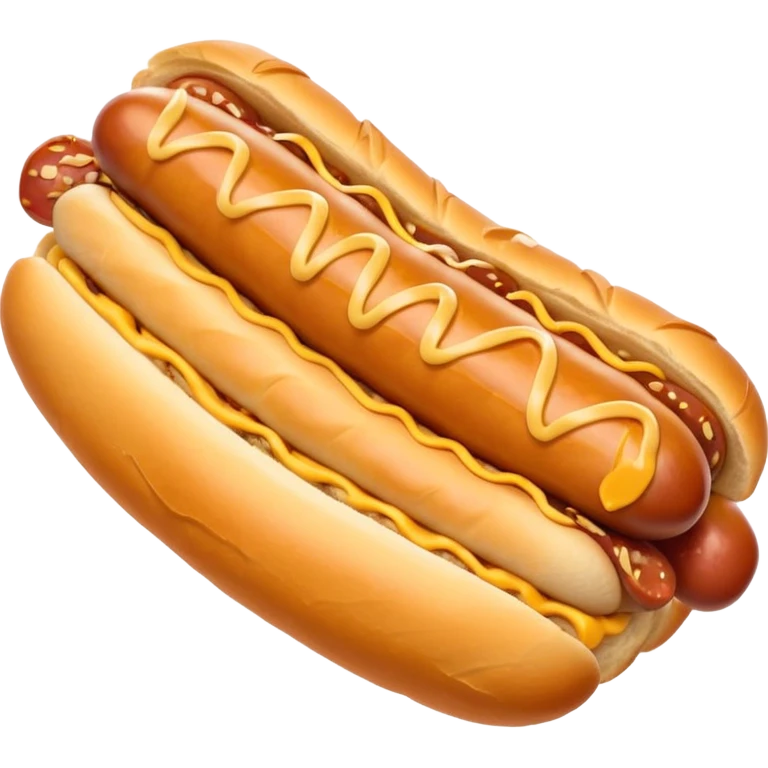 creamy croissant hot dog emoji