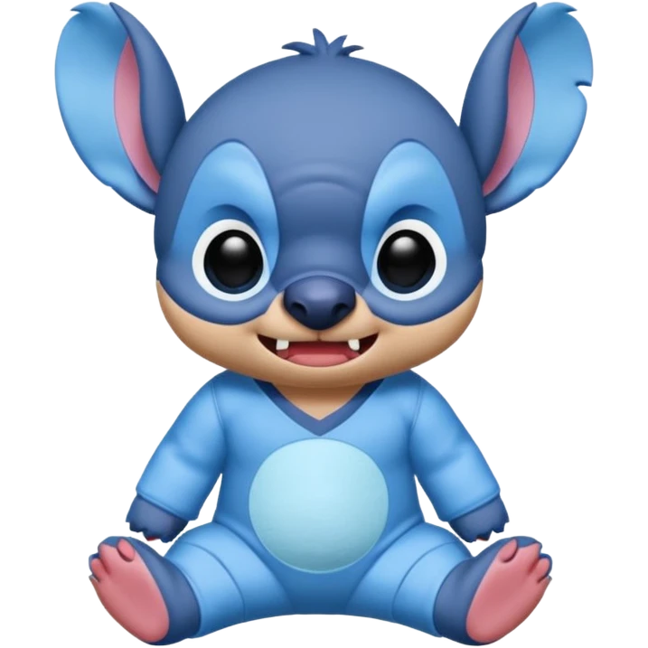 crie um memoji do personagem stitch onde ele esteja de pijama com carinha de sono emoji