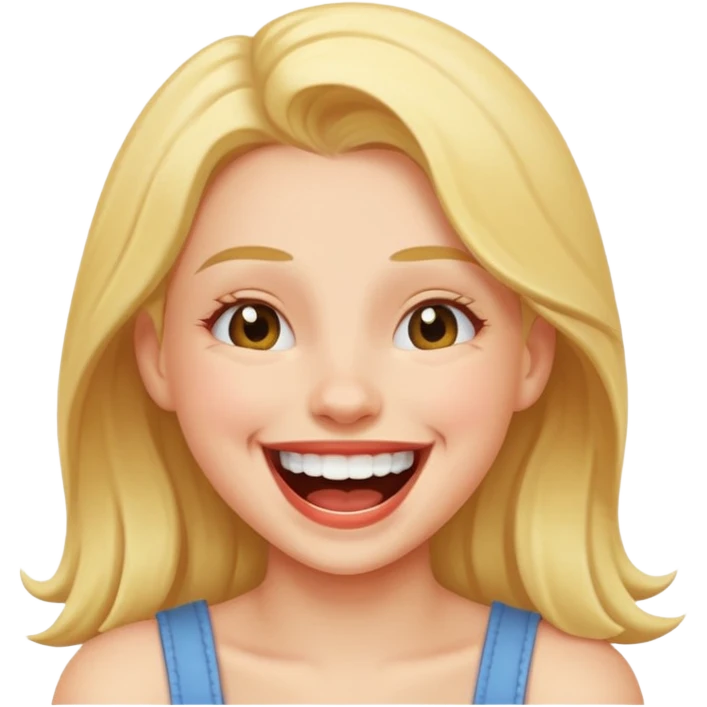 Girl laughing hard  emoji