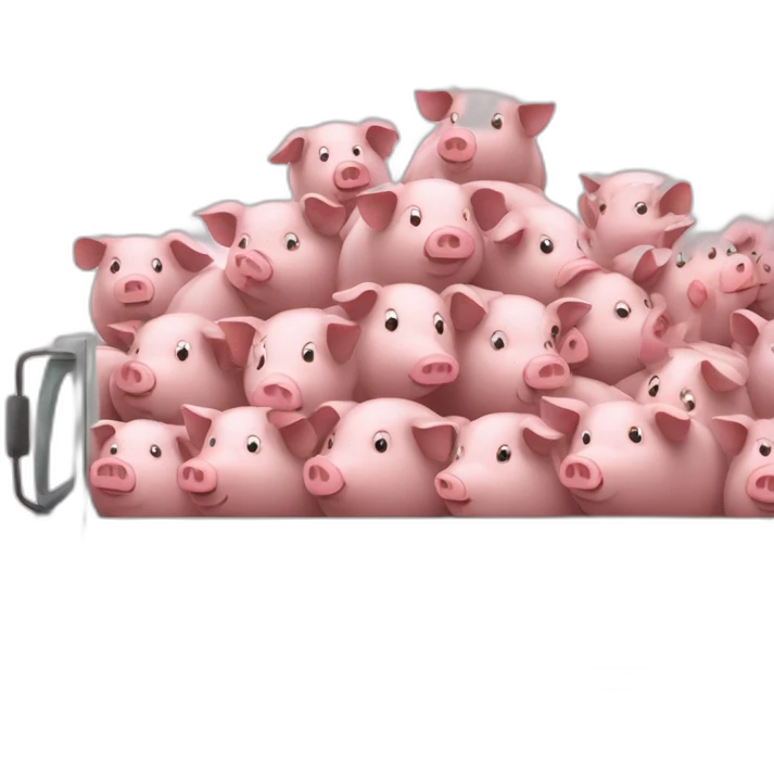 big truck full of pigs  emoji