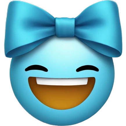 Smile with a bow emoji