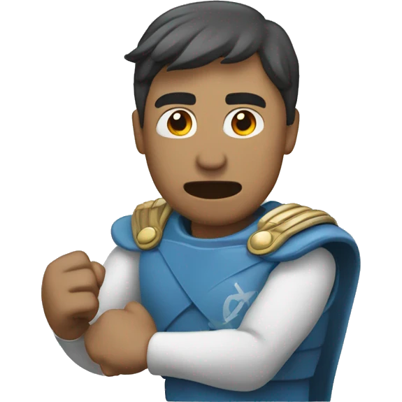 Un cóndor mostrando su fuerza emoji