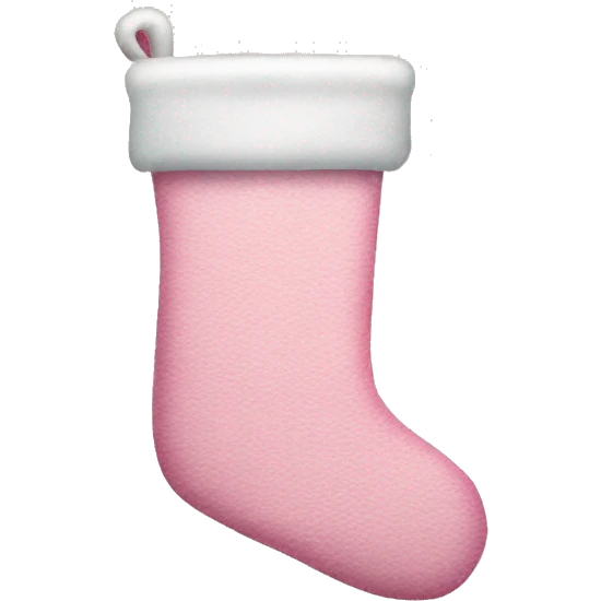  light pink Christmas stocking emoji