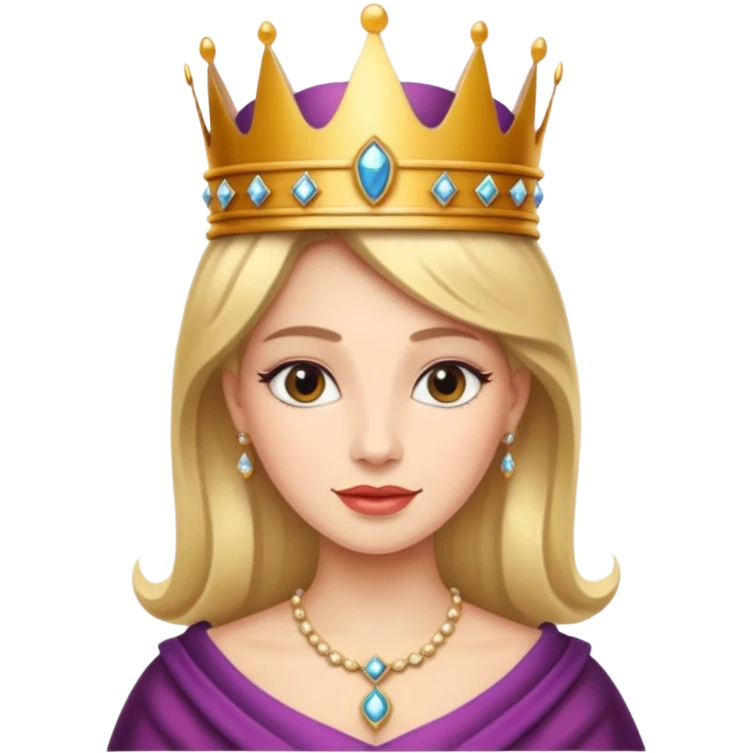 beautiful queen emoji