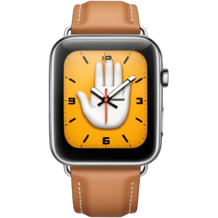 Just the finger like in the 4 picture but the watch on top of the sleeve  emoji