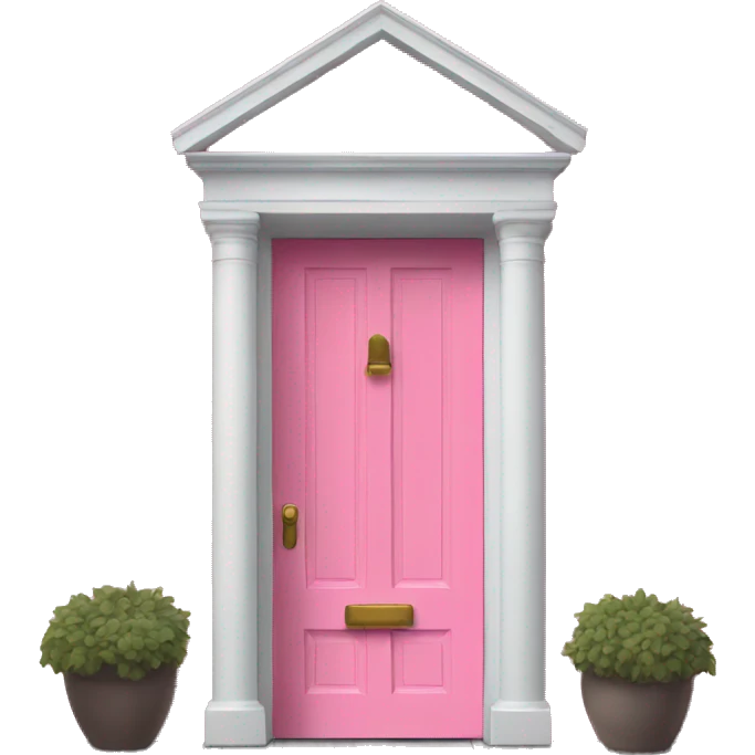 Pink door emoji