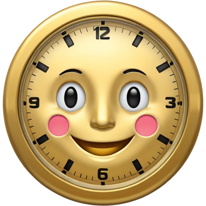 Clock it smile emoji