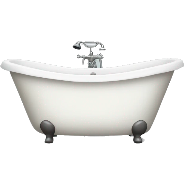 White bath tub emoji