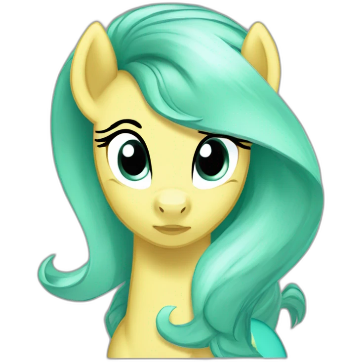 mlp pony Lyra Heartstrings looking skeptical and judging emoji