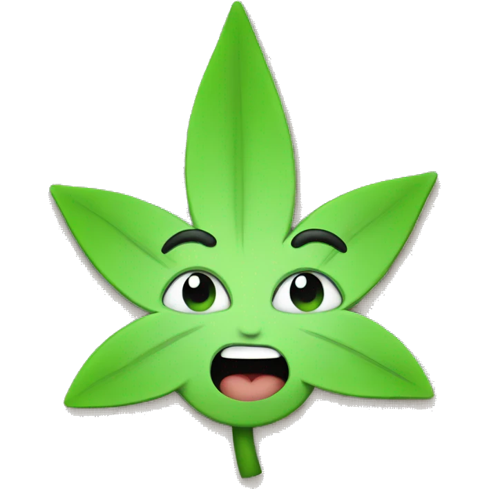 Cute weed emoji