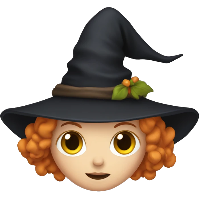 A witch with ginger hair  emoji