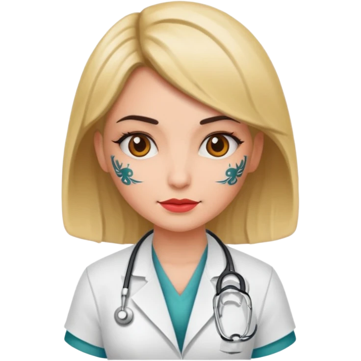 tattooed doctor girl emoji