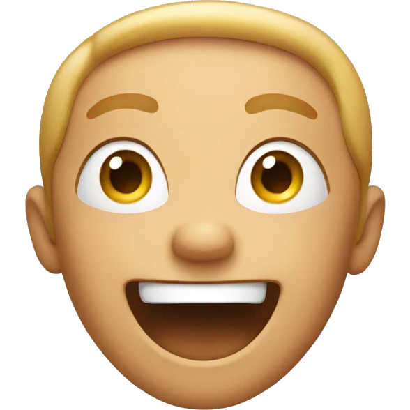 Excited face emoji