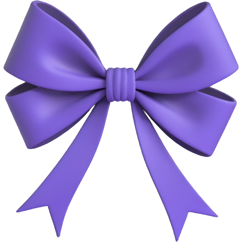 Black gothic bow effect emoji