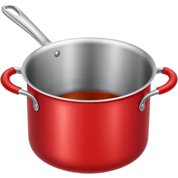 an empty red kitchen pot emoji