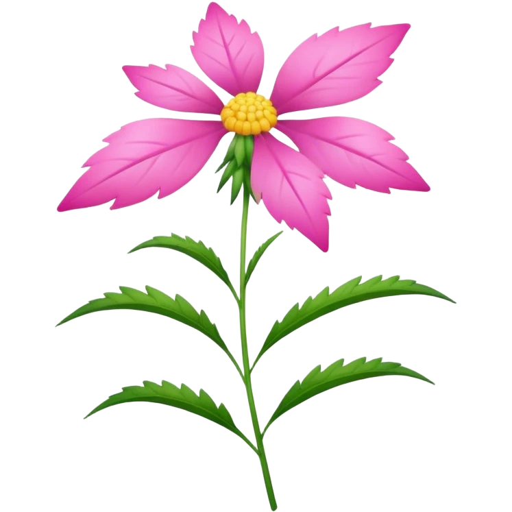 Pink weed  emoji
