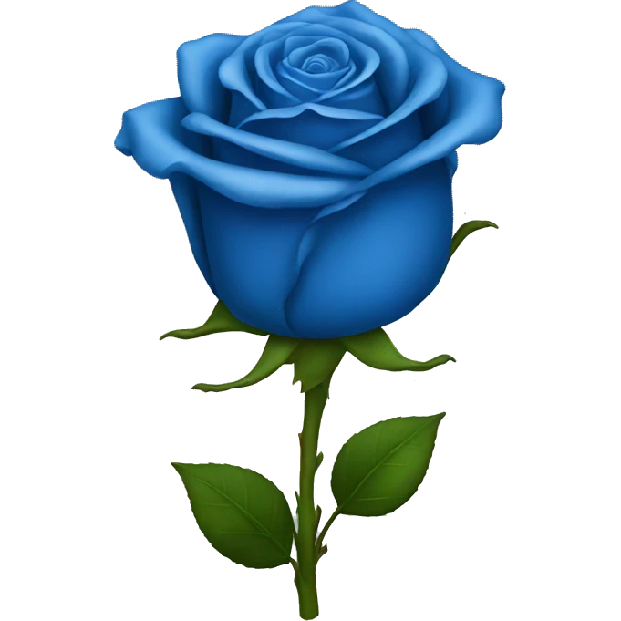 Blue rose emoji