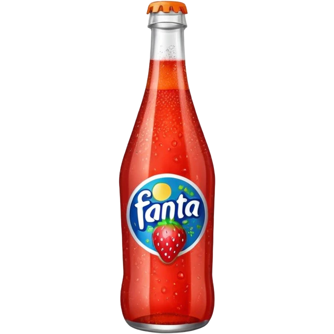 hyper sparkle strawberry Fanta  emoji