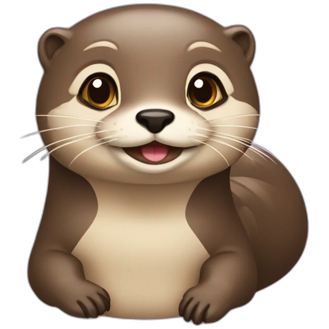 Loutre sur tortu emoji