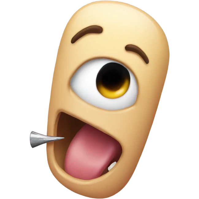 nail biting emoji