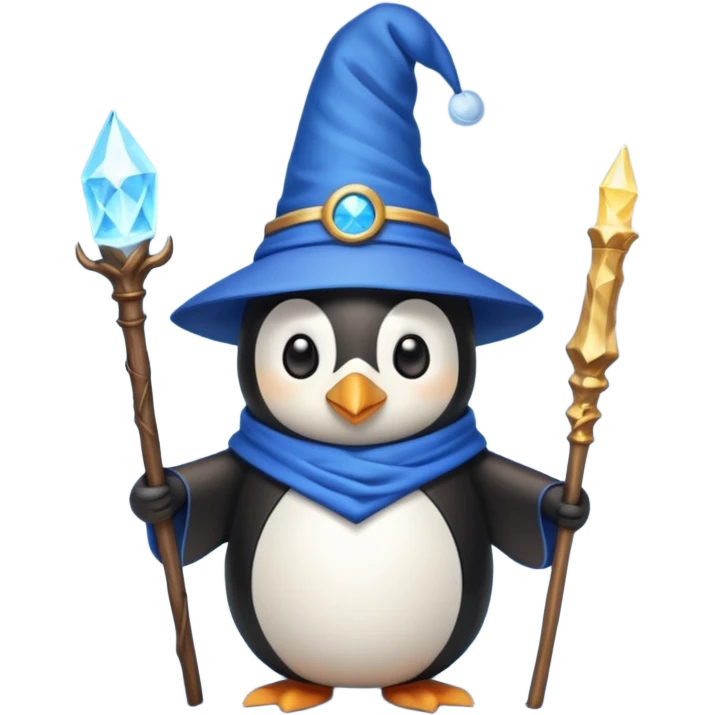 Penguin Wizard emoji