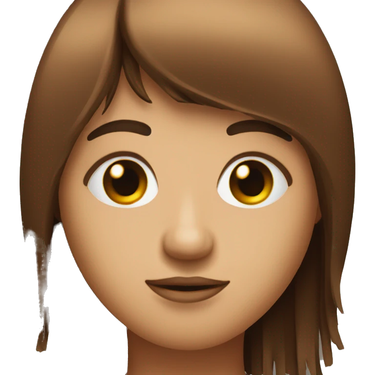 poker face with brown fringe emoji