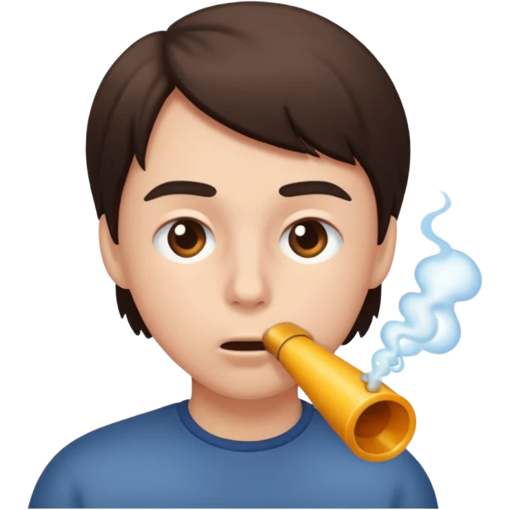 person blow emoji