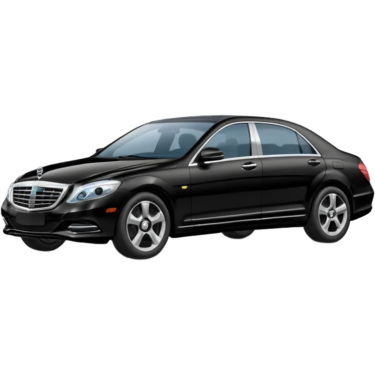 Crée-moi une voiture noire, berline, très classe La voiture  en long 2025classe S que d’un côté  emoji