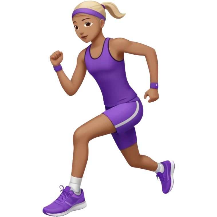 purple sneakers aerobic emoji