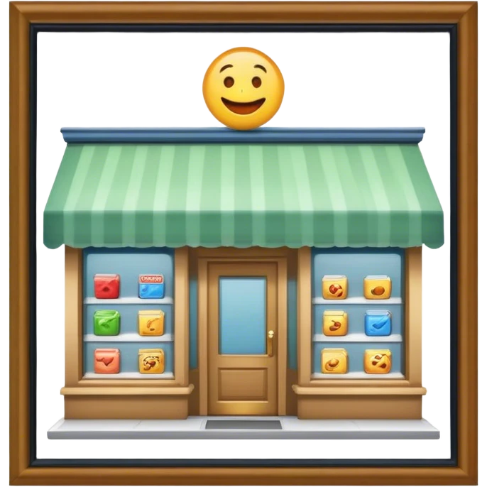 a realistic store emoji