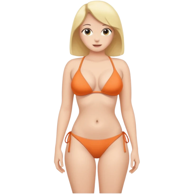 tight bikini bottom with naked tits female full body with huge tits and ass emoji