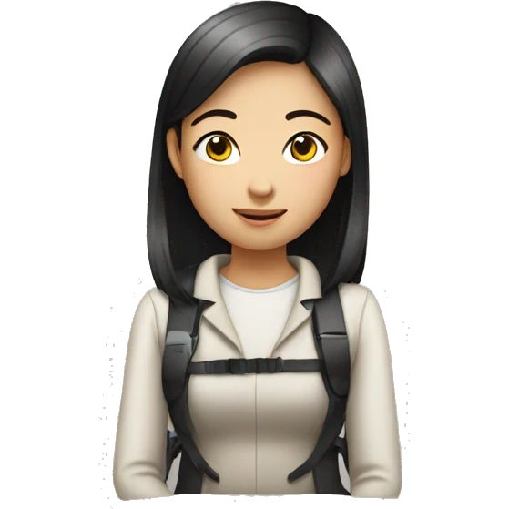 asian girl with wheelchair emoji