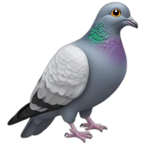 un pigeon énervé emoji