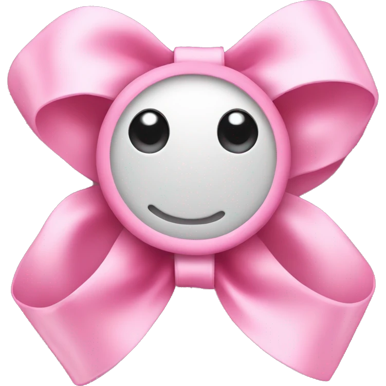 A beautiful pink bow  emoji