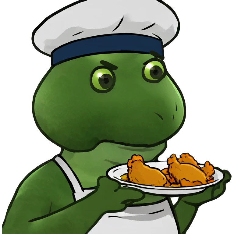 Black person eating chicken emoji