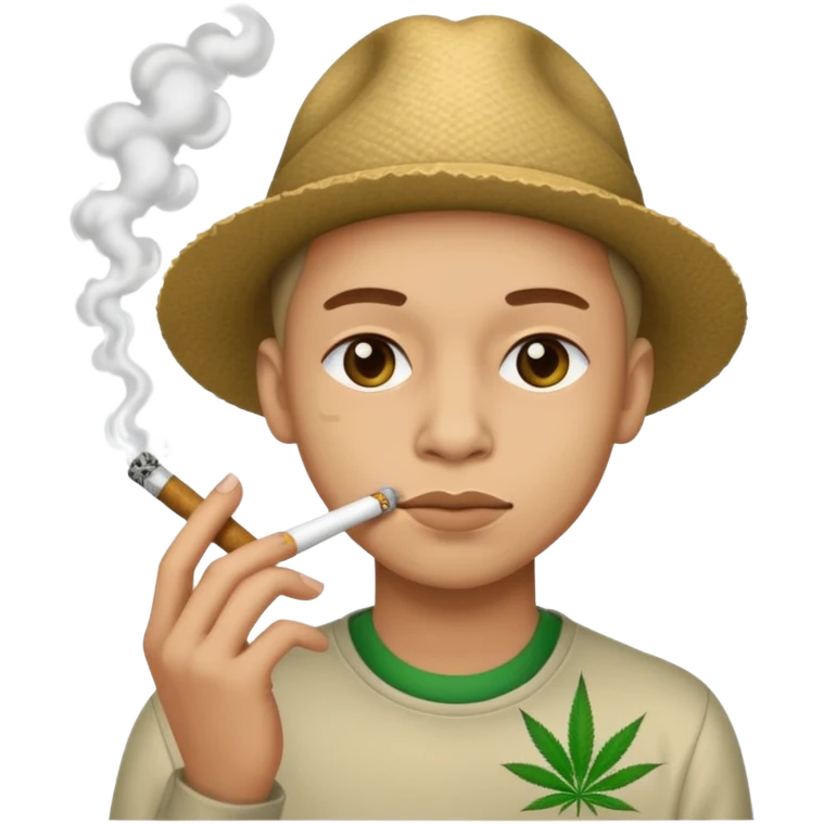 TED smoking weed emoji
