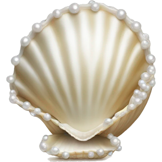 shell with pearl emoji