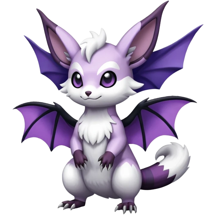 Shiny Furret-Absol-Noivern-Hybrid (Full body) emoji