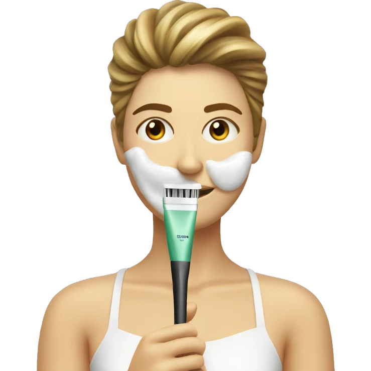 Facial spa brush emoji