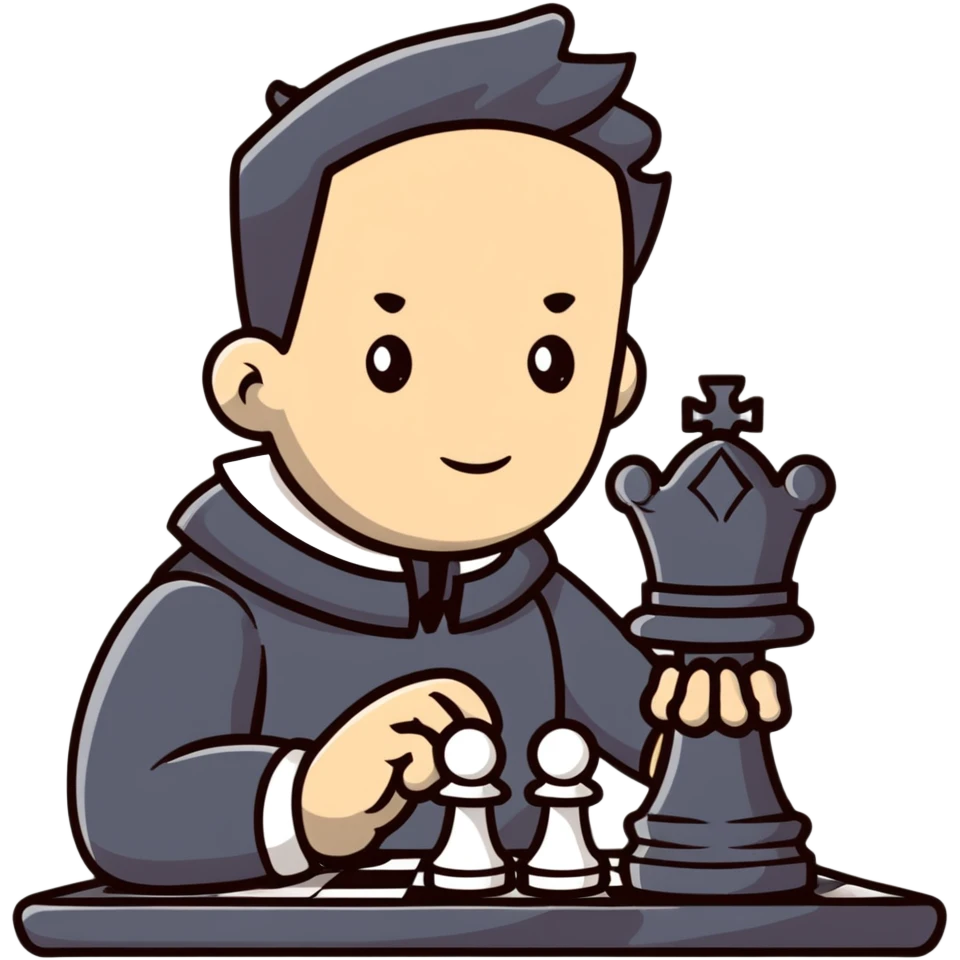 Cullen Rutherford playing chess emoji