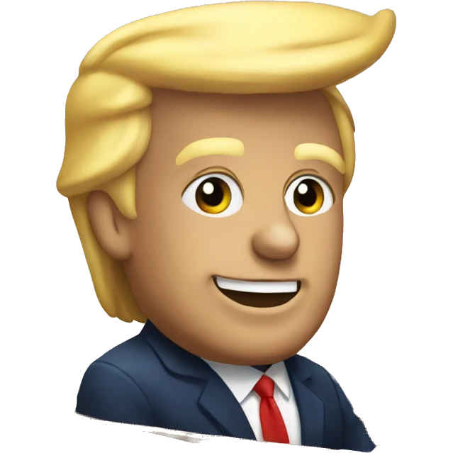 Trump on boat emoji