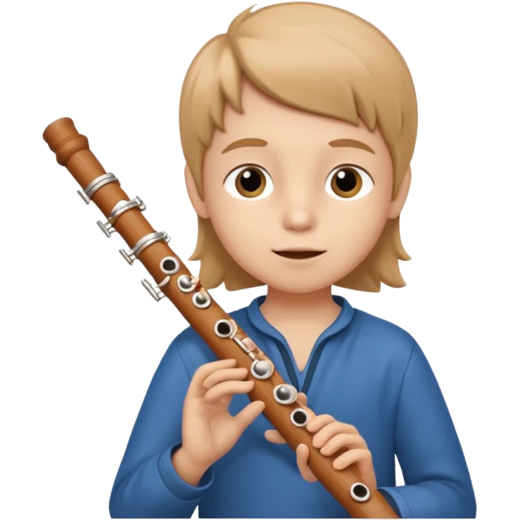 kid plays flute emoji