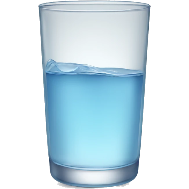 a glass of water emoji